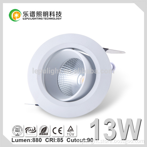 Lava recessed aluminum 8w cob lighting round ceiling downlight waterproof